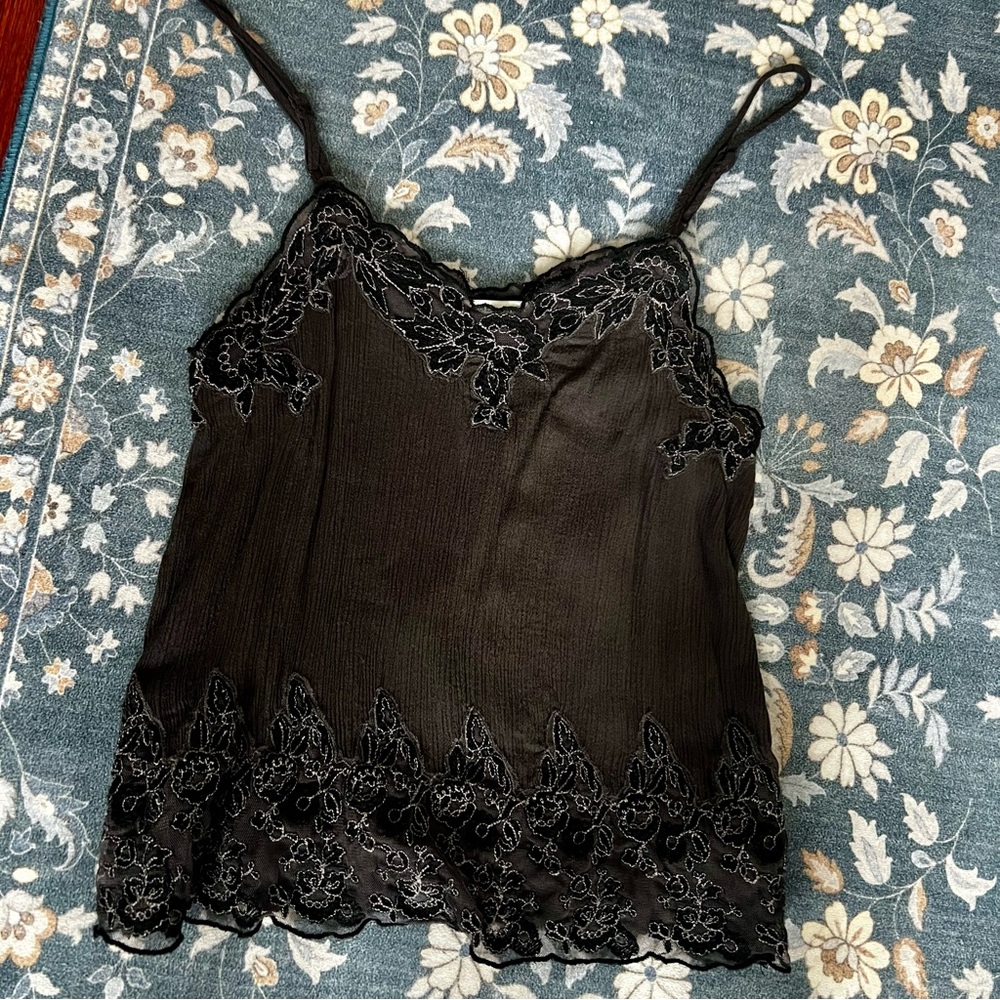 American Eagle Outfitters Black Lace Camisole